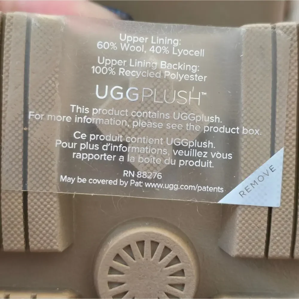 UGG Brooklyn Sunburst heeled sheepskin boot in chestnut size 9.5 New!